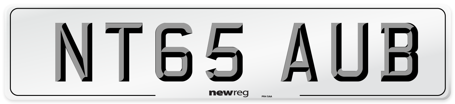 NT65 AUB Number Plate from New Reg